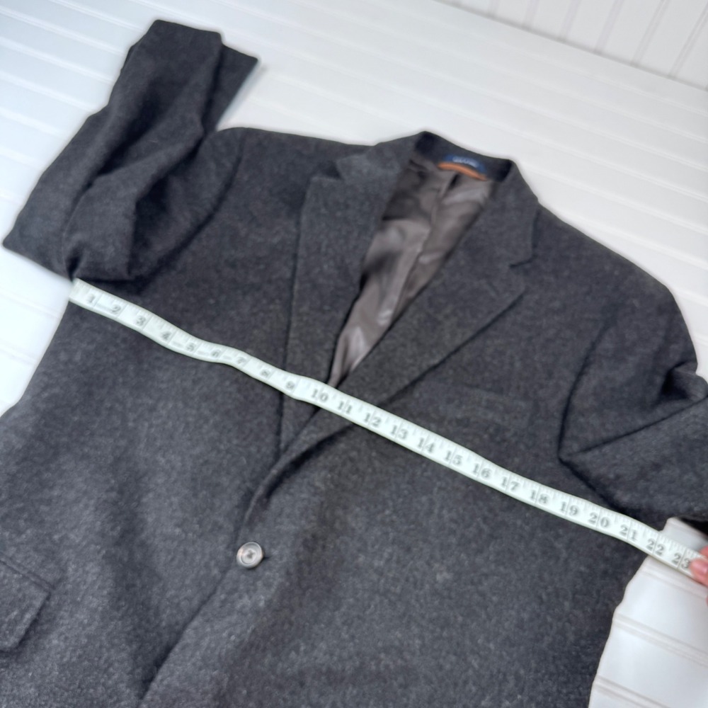 Ralph Lauren Men's 42L Gray 100% Camel Hair Loro Piana Fabric Italy 2 Button - Picture 2 of 7